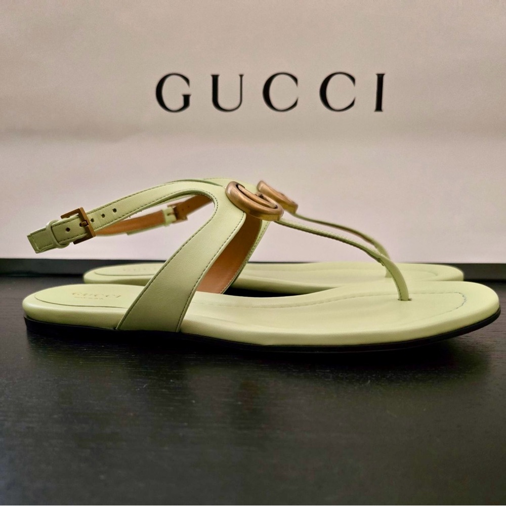 Gucci Double G Thong Sandals - Picture 8 of 9
